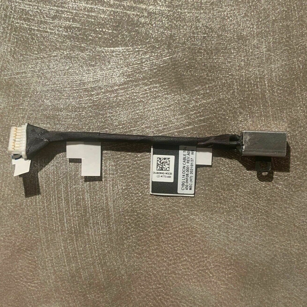 ใหม่ DC Power Jack Cable DELL LATITUDE 3420 3520 DC CABLE HJW4D 0HJW4D Power Connector พอร์ตชาร์จ 45