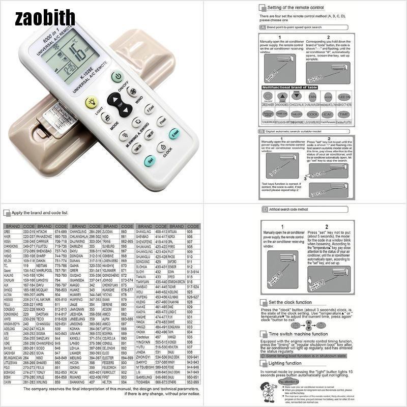 {zaobth} Universal Wireless K1028E AC Digital LCD Remote Control for