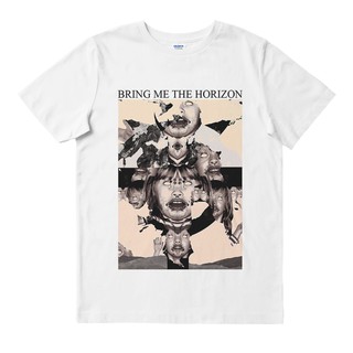 พาฉันไปสู่ขอบฟ้า BMTH สีขาว | เสื้อยืด พิมพ์ลายวงดนตรี | Unisex | เพลงเมอร์ช | เสื้อยืด พิมพ์ลายดนตรี | โลหะ