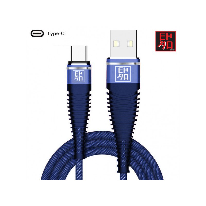 EHAO สายชาร์จ Cable TYPE-C สายชาร์จเร็ว USB Type C ใช้กับ มือถือ แท็บเล็ต ซัมซุง Huawei Samsung Xiaomi