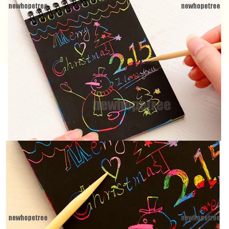 swank Paper Scratch Off Sketchbook Art Crafts Kids Drawing notebook ...