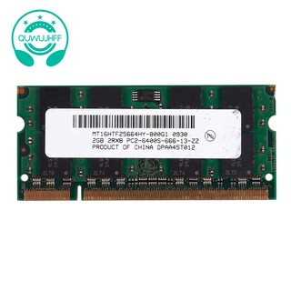 2 gb ddr 2 pc 2-6400 800 mhz 200 pin 1 . 8 v เมมโมรี่การ์ดสําหรับโน้ตบุ้คแล็ปท็อป