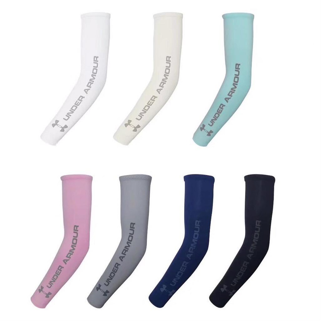 1คู่ New UA Golf Sleeves UV protection ปลอกแขนกันแดด กันยูวี Free