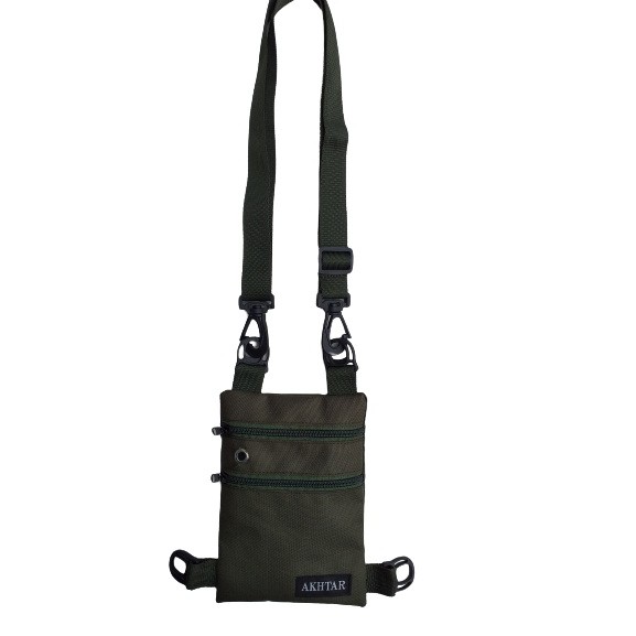 Original Branded Akhtar Cool Mens Small Sling Bag Mini Distro Mens Sling Bag Ori
