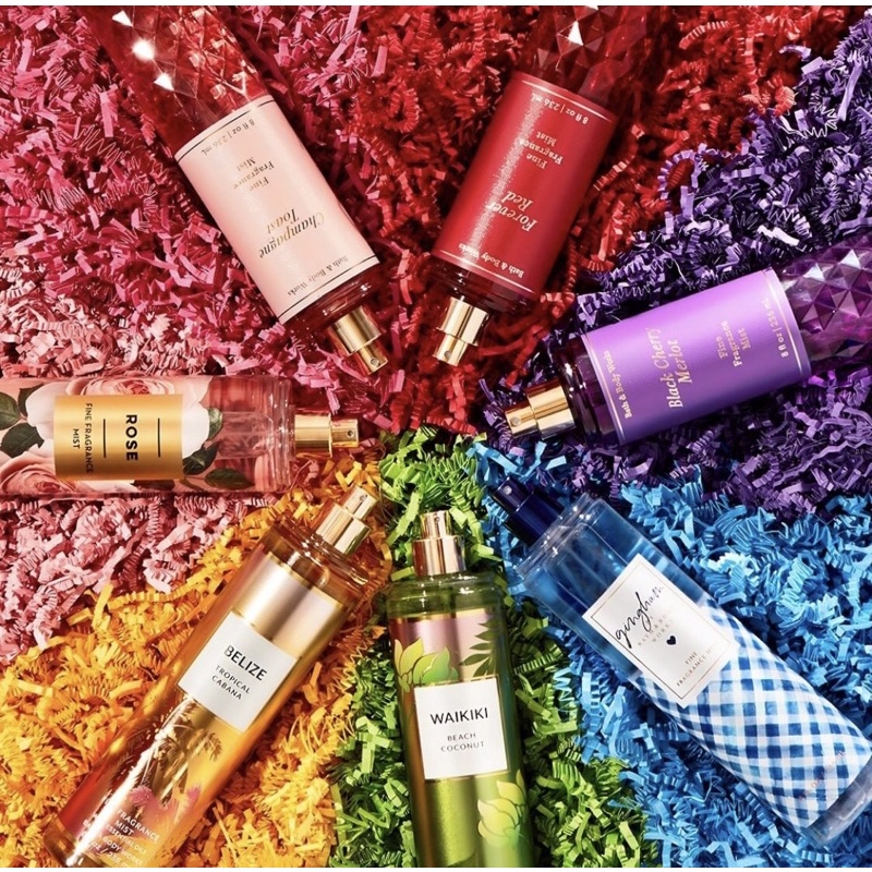 Bath & Body Works Fine Fragrance Diamond Mist สเปรย์น้ำหอมฉีดหลังอาบน้ำกลิ่นหอมติดตัวตลอดวัน มี Shimmerสร้างเสน่ห์สดใส