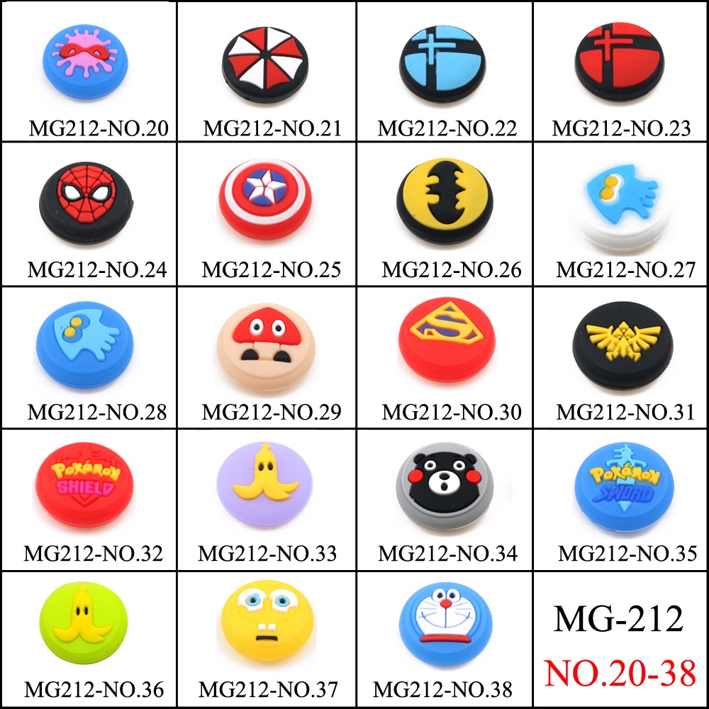 1 ชิ้น ซิลิโคน นิ้วหัวแม่มือ สติ๊ก ฝาครอบ กริป จอยสติ๊ก อนาล็อก สําหรับ Nintendos Switch NS Lite ตัวควบคุม Joy Con ThumbStick Caps