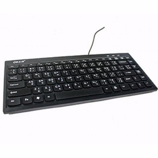 OKER คีร์บอดโน้ตบุค USB Keyboard OKER OKER mini F-6 (สีดำ)