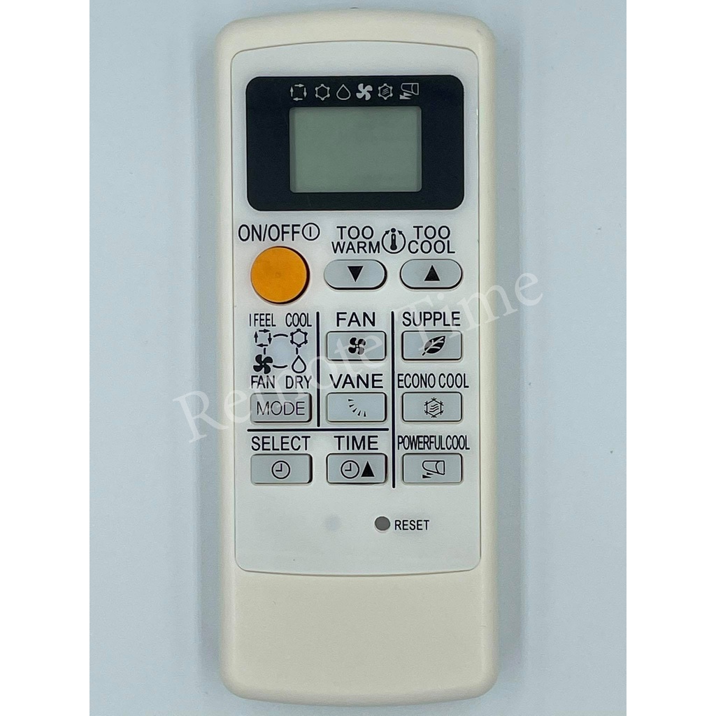 รีโมทแอร์ Mitsubishi Electric  ขอบจอสีดำ รุ่น G+ จะมีปุ่มคำสั่ง SUPPLE ***  สังเกตุปุ่มคำสั่งจะต้องเหมือนเดิมเท่านั้น