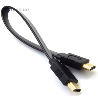 คุณภาพสูง 30 ซม. Full Hd Short Hdmi สายเคเบิ้ลเชื่อมต่อ 3 D Male To Male ปลั๊กแบนสําหรับ Audio Video Hdtv