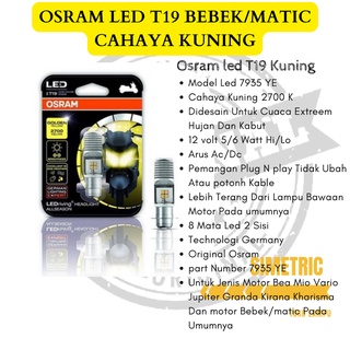 ไฟหน้ารถจักรยานยนต์ Led T19 Honda Beat Fi Mio Vario Jupiter Kharisma Vega R 7935 YE