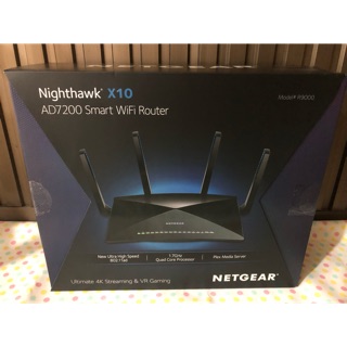 Nighthawk x10 AD7200 WiFi Router จาก netgear router ตัวแรง เล่นเกมส์ไม่หลุด สภาพ 99% ขายเพียง25000บาท รวมส่งซื้อมา 37000