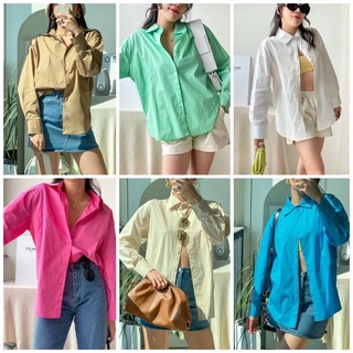 Goddessshop #6678 เสื้อเชิ้ตทรง oversize