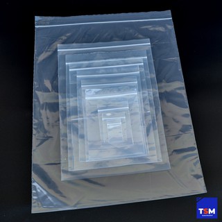 แพค 1 ขีด ถุงซิบล็อกใส สำหรับใสของหลายแบบ ซิปล็อคZiplock รุ่นหนา หลายขนาด