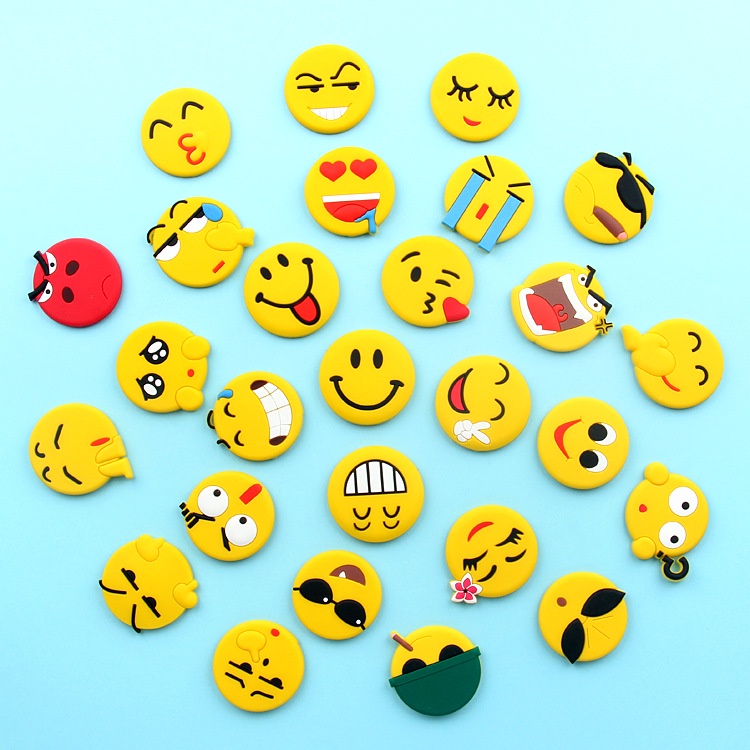 ตลกยิ้ม Emoji Series Jibits สําหรับออกแบบอุปกรณ์เสริมรองเท้า Charms น่ารัก jbt สําหรับเด็ก Bae Clogs ออกแบบตกแต่ง Pin