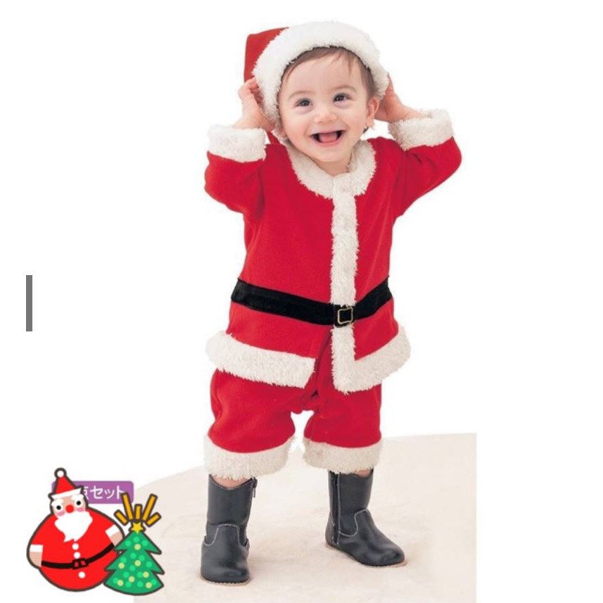 ชุดซานต้าเด็กเล็ก เด็กโต ชุดแซนต้าครอส ชุดเด็กชาย ครบเซ็ท SantaChristmas สินค้าพร้อมส่ง-tookshop