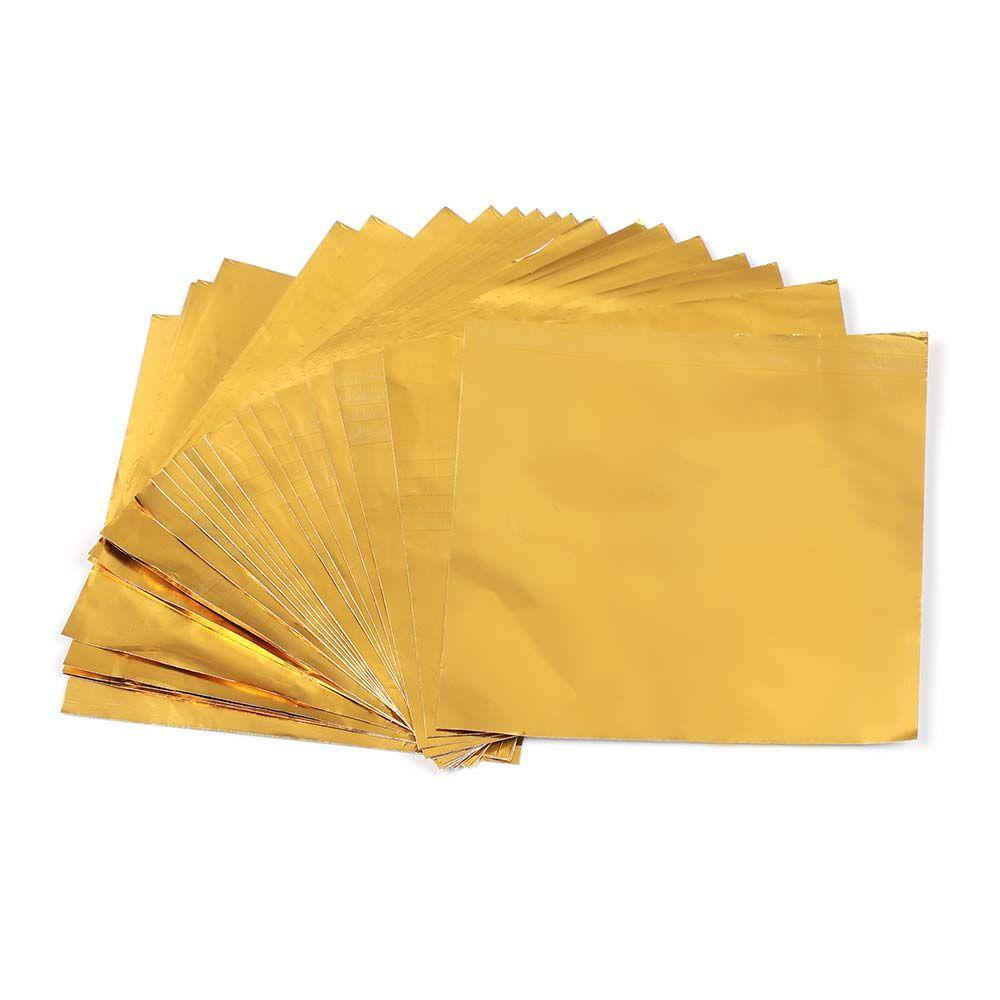 BUBBLE กระดาษฟอยล์อลูมิเนียม สีทอง สําหรับห่อคุกกี้ ช็อคโกแลต ลูกอม 100 ชิ้น ต่อแพ็ค - รูปที่ 3
