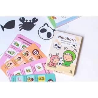 ของขวัญ Gift set : Mommy Booster x Little Monster น้ำหัวปลี คละ 3 รส 6 ขวด + Newborn Flashcards Little Monster 1 เซต