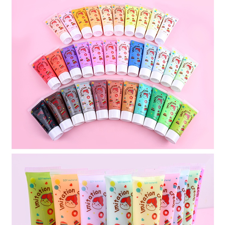 เคสโทรศัพท์มือถือครีมดิน 50g วัสดุ DIY ทําด้วยมือ