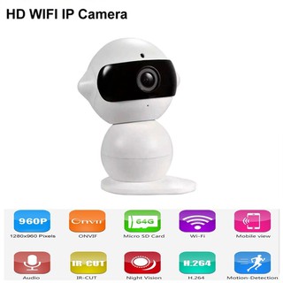 กล้องวงจรปิดไร้สาย รุ่น Mini Robot Dual-HD Wireless(สีขาว)