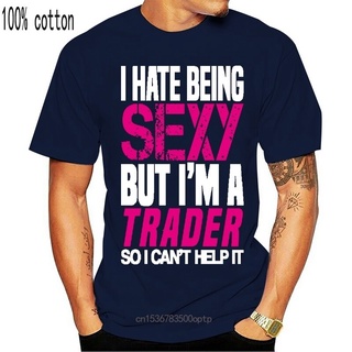 เสื้อยืดผ้าฝ้ายพิมพ์ลายคลาสสิก พร้อมส่ง เสื้อยืด คอกลม พิมพ์ลาย I Hate Being Y Trader หลากสี แฟชั่นฤดูร้อน สําหรับผู้ชาย