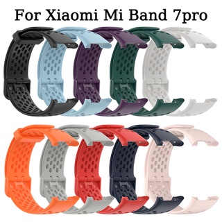 สายนาฬิกาข้อมือซิลิโคน ระบายอากาศ สําหรับ Mi Band 7pro 7 pro Xiaomi Mi Band 7 pro