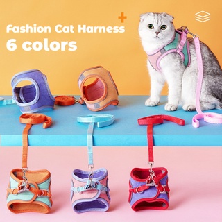 ใหม่! สายจูงแมว สีสดใส Colorful Reflective Pet Leash สายจูง สายจูงสุนัข สายจูงสัตว์เลี้ยง