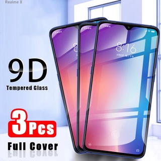 3 ชิ้น Realme 9 9i 8i C31 C30 C35 3 7 7I 8 Pro Pro+ Plus C17 C20 C20A C21 C21Y C25Y Narzo 20 30A 50i Prime GT Neo 2 Neo2 5G ฟิล์มกระจกนิรภัย เต็มจอ 9D สำหรับการป้องกันหน้าจอโปร่งใสแบบเต็ม กันรอย