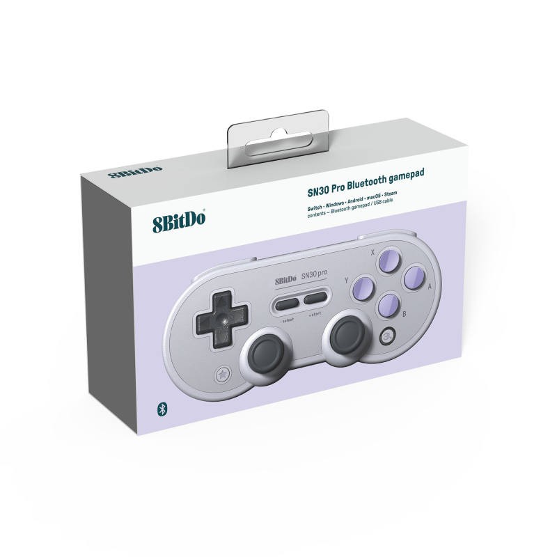 (พร้อมส่ง)8Bitdo SN30 Pro เกมแพดบลูทูธ Controller for Windows,Nintendo Switch,macOS, & Android