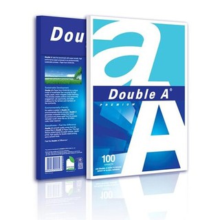 กระดาษถ่ายเอกสาร A4 80 แกรม (100 แผ่น) Double A