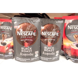 NESCAFE RED CUP BLACK ROAST 80g เนสกาแฟ เรดคัพ กาแฟสำเร็จรูป แบล็คโรสต์ 80กรัม