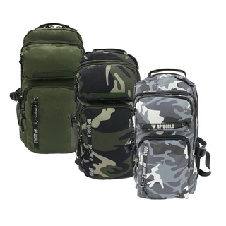 BP WORLD กระเป๋าเป้ CAMO Collection รุ่น P6418 สีเขียว/สีเขียวทหาร/สีเทาทหาร