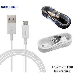 สายชาร์จ ของแท้ Samsung Micro USB ยาว 1.5 เมตร สามารถใช้ได้กับทุกรุ่นที่ใช้หัวแจ็ค Micro USB สายแบบหนาพิเศษ .