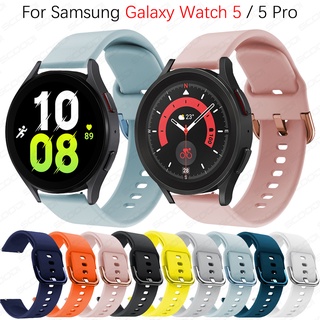 สายนาฬิกาข้อมือซิลิโคน สําหรับ Samsung Galaxy Watch 6 6 Classic 5 5 Pro 4 40 มม. 44 มม. 45 มม. 43 มม. 47 มม.