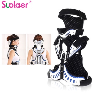 Suolaer Head Neck Brace Adjustable Chest Brace U Lumbar Comfortable Breathable Health Care