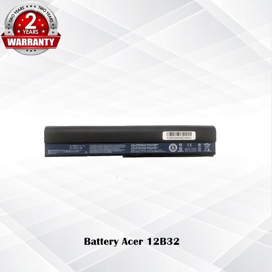 Battery Acer 12B32 / แบตเตอรี่โน๊ตบุ๊ค รุ่น AL12X32 AL12A31 AL12B31 Acer Aspire One 756 (OEM) *รับประกัน 2 ปี*