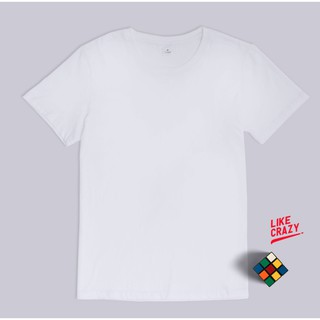 T-Shirt เสื้อยืด(สีขาว) เนื้อผ้า100%Cotton ทรงRegular Fit ใส่สบาย