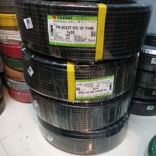 สายไฟ Yazaki thw 35(100m) IEC01 THW สั่งที่ละม้วน/1ออเดอร์