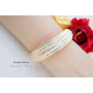 Gold Bangle กำไลทองงานสามกษัตริย์ งานสวยมากกกกก ตัวเรือนมีน้ำหนักเท่าทองแท้ค่ะ