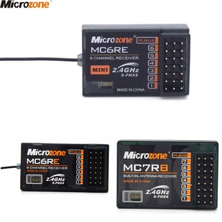 ตัวรับส่งสัญญาณ MicroZone MC6RE MC7RB MC6RE 6CH สําหรับโดรนบังคับ MicroZone MC6C 2.4G 6CH