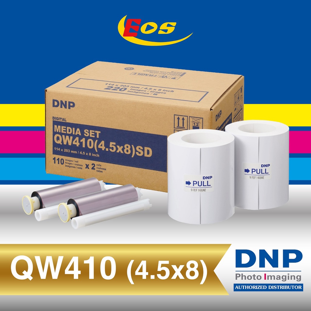 ชุดMedia ปริ้นท์รูปDNP QW410  ขนาด4.5x8 นิ้ว (220รูป)
