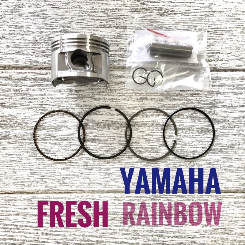 ชุด ลูกสูบ + แหวน + สลัก + กิ๊บล็อค YAMAHA FRESH , RAINBOW ( ยามาฮ่า เฟรช , เรนโบ ) , 4YS