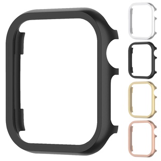 Hard PC Case for Apple Watch series 8 7 SE 6 5 4 3 2 1 45 mm iWatch 42 mm 40 mm 44 mm 41mm 38mm กรณีอลูมิเนียมไม่มีฝาปิดหน้าจอ