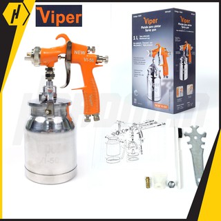 VIPER VI-50 Spray Gun กาพ่นสี แบบดูด กาล่าง 1000 ซีซี (หัวฉีด 1.5 มม.)