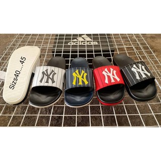 รองเท้าแตะ Adidas Adilette Shower X NY MLB_ รองเท้าแตะเพื่อสุขภาพ รองเท้าแตะแบบสวม รองเท้าแตะแฟชั่น รองเท้าแตะชายหญิง