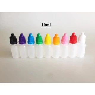 ขวดหยดพลาสติกเปล่า สีขุ่นพร้อมจุกและฝา 5ml/10ml/20ml จำนวน1ชิ้น
