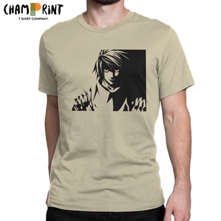 เสื้อยืดคอกลม แขนสั้น ผ้าฝ้าย 100% พิมพ์ลาย Death Note สไตล์ญี่ปุ่น คลาสสิก สําหรับผู้ชายS-5XL