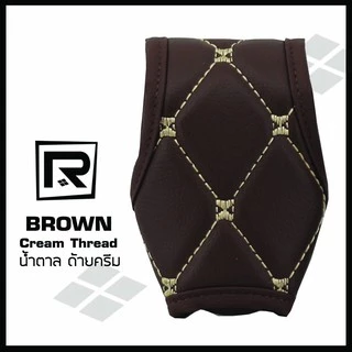 ROYAL R หุ้มหัวเกียร์ แบบมีปุ่มกดด้านข้าง Side Button Auto Gear Cover ลาย VIP 6D หนัง PVC Leather คุณภาพ 03-VR |