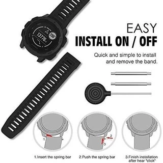 สายนาฬิกา / เคสกันรอย เข้าโค้ง Curve fit Garmin instinct / 2 / 2S Watch band Silicone case