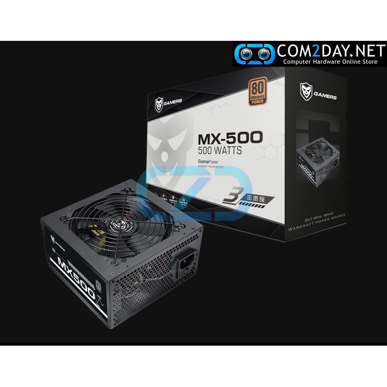 [PSU] GAMERS MX-500 80plus สินค้าใหม่ 500W ตัวเต็ม วัตต์แท้