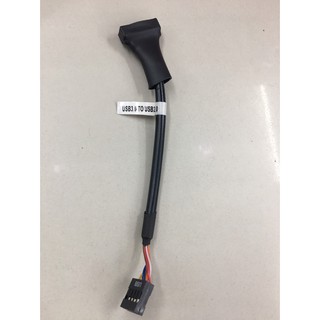 สายแปลง USB 3.0 20 Pin Male to USB 2.0 9 Pin Motherboard Female Cable